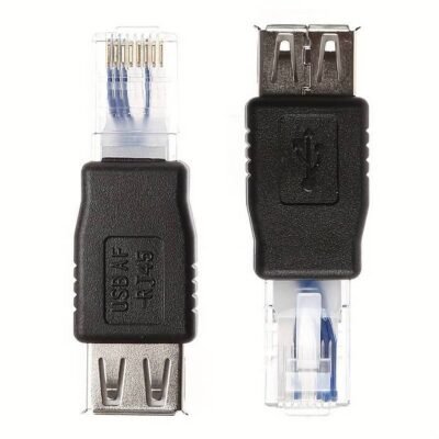 Version 2.0 - USB Female To RJ45 Male Ethernet  LAN Adapter USB σε RJ45 δικτύου αντάπτορας - BJU45 OEM