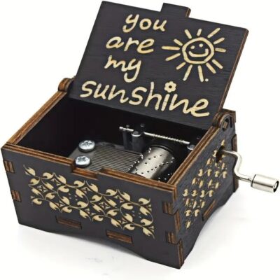 Ξύλινο μουσικό κουτί με το τραγούδι You Are My Sunshine - YAMSBOX25  OEM