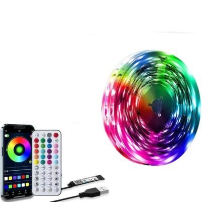 LED RGB Tαινία 5μ χειρισμός με τηλεκοντρολ,τηλέφωνο, συγχρονισμός με μουσική - LRG50 OEM