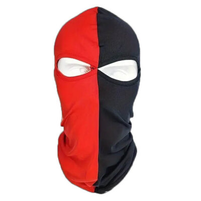 Μπαλακλάβα Full Face πολυεστερική μαυροκόκκινη προστασια απο κρυο - BLRE36 OEM