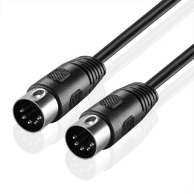 Premium  MIDI Cable Καλώδιο μουσικών οργάνων αρσενικό 5pin σε αρσενικό 5pin μέγεθος 50cm - M50C OEM