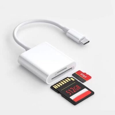 Card reader OTG - SD/TF reader δυο θυρών με έξοδο σε Type C USB - VSZA10 OEM