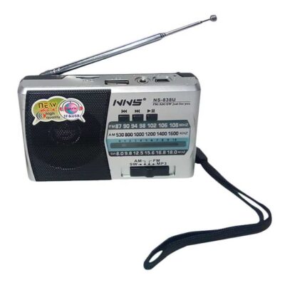 Επαναφορτιζόμενο ραδιόφωνο FM, AM, SW και Media player ηχείο USB, SD TF card - NS838U NNS