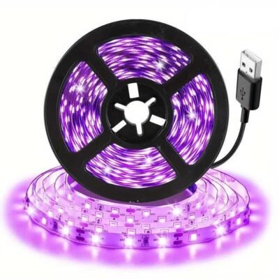 Αυτοκόλλητη UV BLACKLIGHT LED 300cm ταινία με τροφοδοσία USB - UV300 OEM