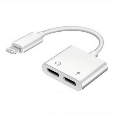 Αντάπτορας Apple 2 in 1 Lightning σε έξοδο ακουστικών ,φόρτιση για iPhone  - T18 RAXFLY OEM