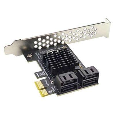 PCI-e Κάρτα επέκτασης 4 θυρών SATA III ταχύτητα 6Gbps,Gen3  ASM1064 -BTBcoin OEM
