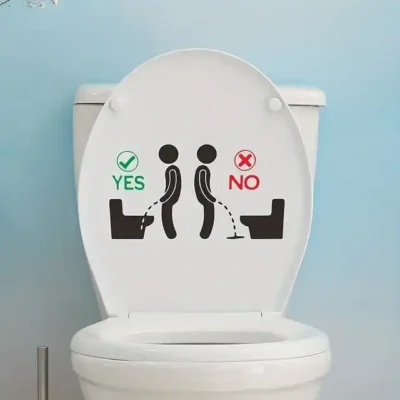 Αυτοκόλλητο τοίχου WC και τουαλέτας ιδανικό για καζανάκι μπάνιου και λεκανη 30X20cm - NPO30 OEM