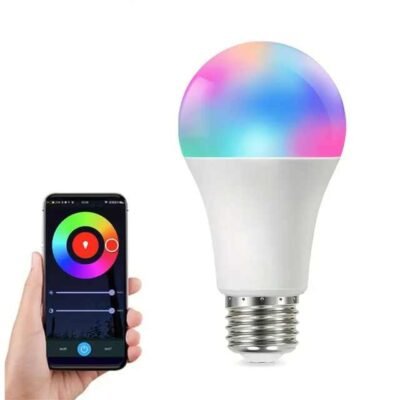 E27 RGB Smart light LED Λάμπα 10w, 900LM, WiFi,επιλογή χρωμάτων,προγραμματισμό,sound - TUYA A60  Zhongshan