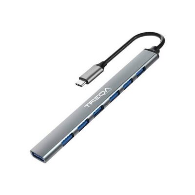 Μεταλλικό  Hub 7 Θυρών σούπερ φορητό μέγεθος, Type C / USB3 7 ports - C730  TREGA