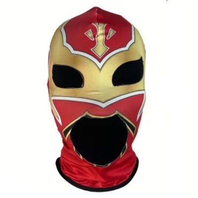 Μπαλακλάβα, μάσκα Wrestling Μεξικάνικης πάλης και Red Golden Style  Full Face - SJ102 OEM